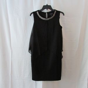 Enfocus Studio Black Jewel Sparkle Overlay Dress 4